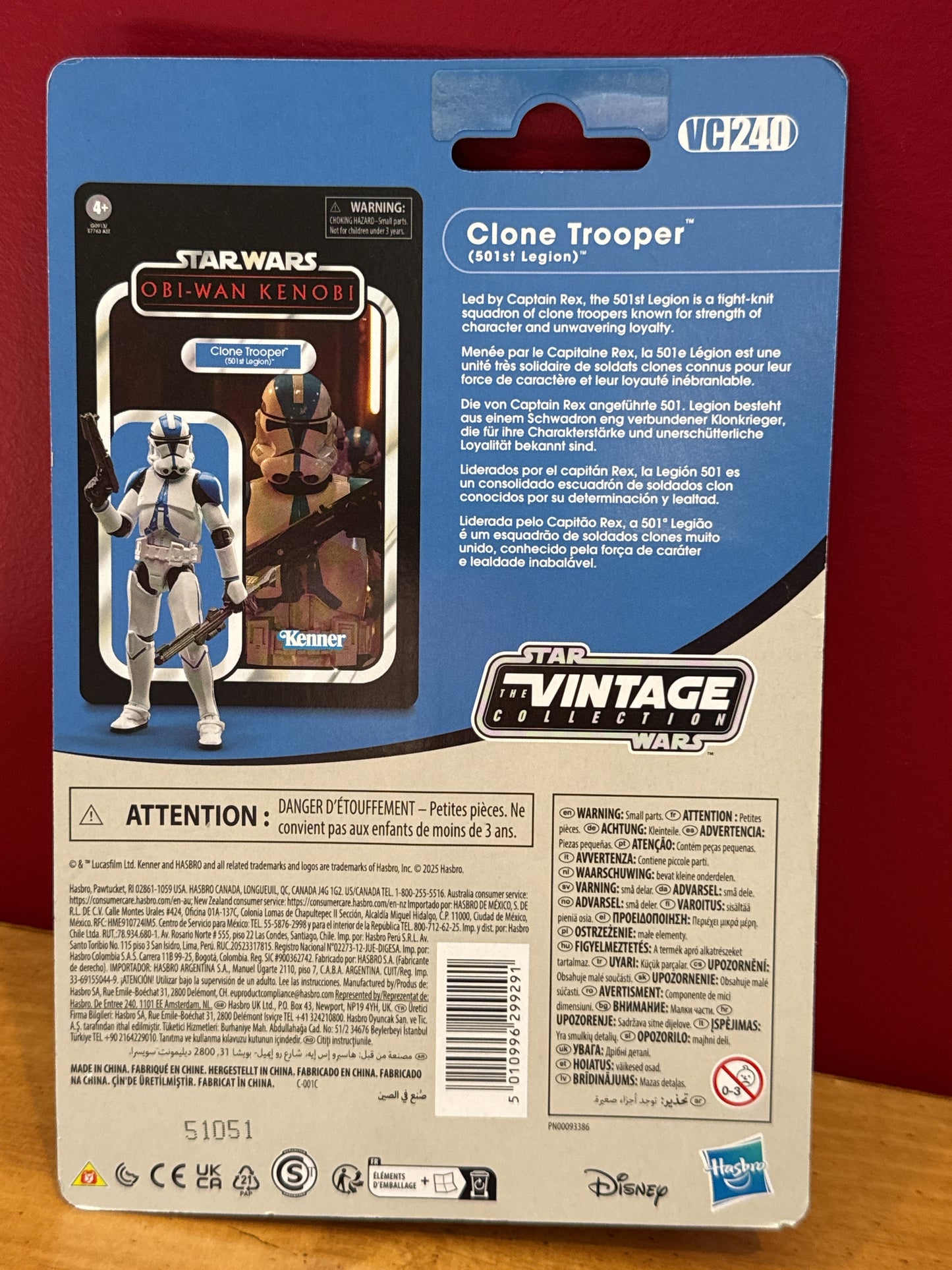 Star Wars Vintage Collection Clone Trooper VC240 501st  Legion Obi-Wan-Kenobi New in Box