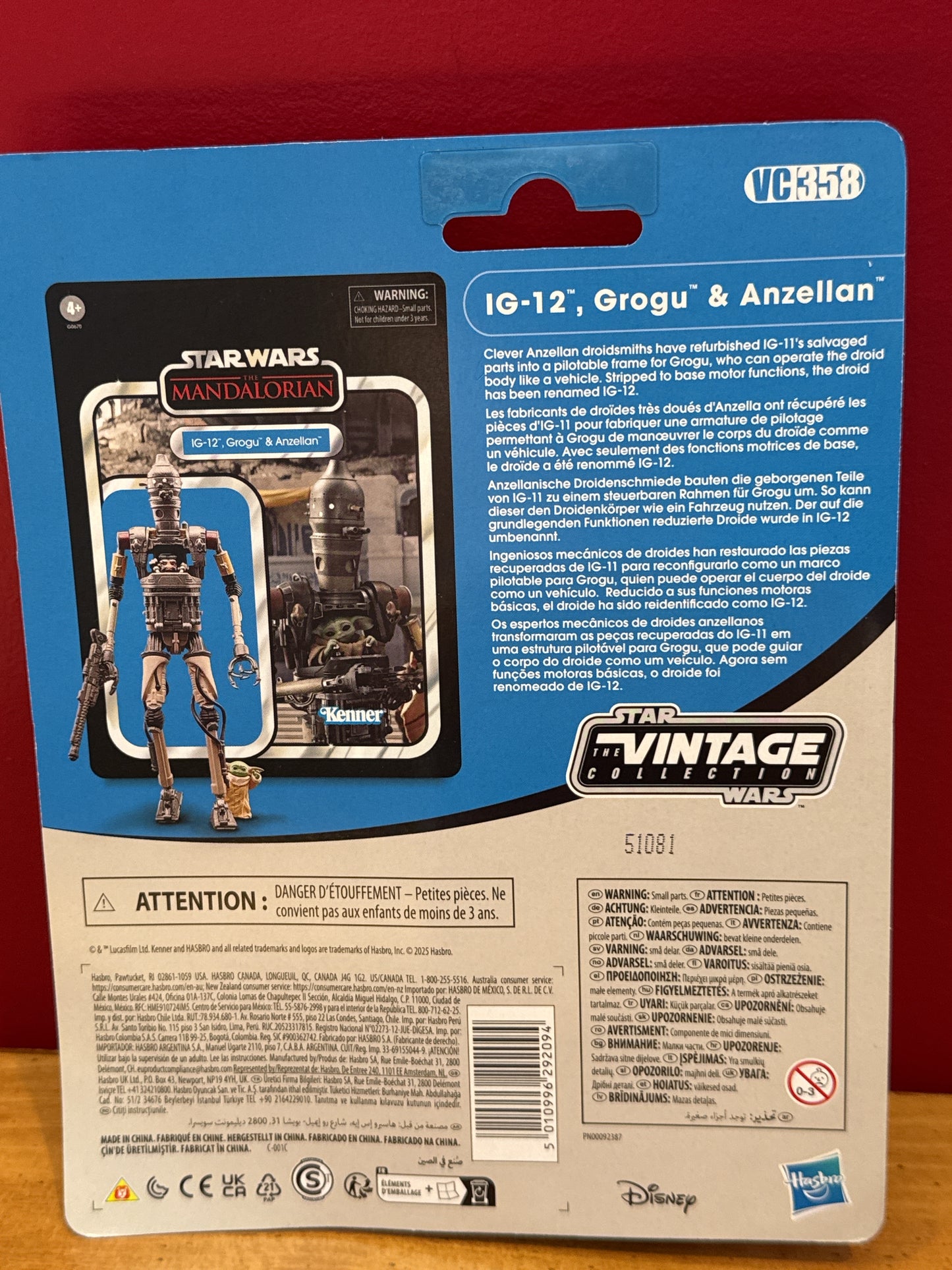 Star Wars The Vintage Collection IG-12, Grogu & Anzellan Deluxe 3.75" New in Box