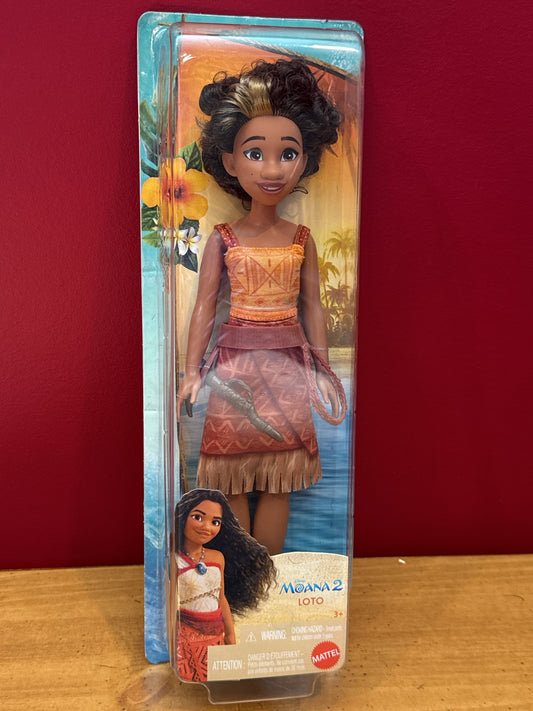 Disney Moana 2 Loto Fashion Doll w/ 2 Accessories, Removable Outfit w/ Belt New in Box