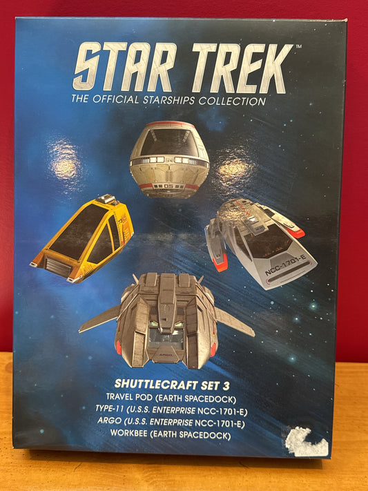 Eaglemoss Star Trek Shuttlecraft Set #3 Starships Collection 2017 New in Box
