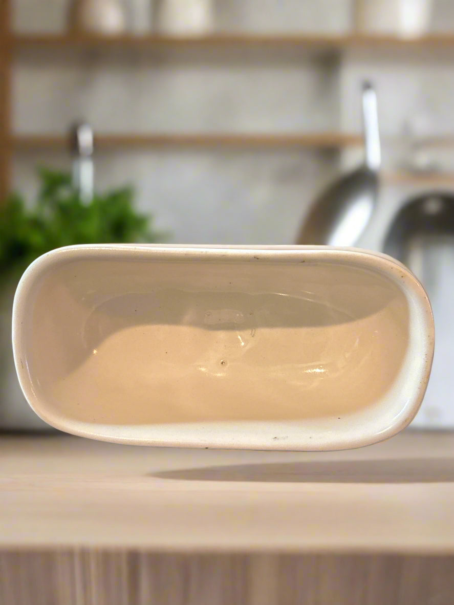 Metlox Poppytrail Sculptured Grapes Butter Dish Cover Only Made in CA 5.5" Long 2.75" Wide