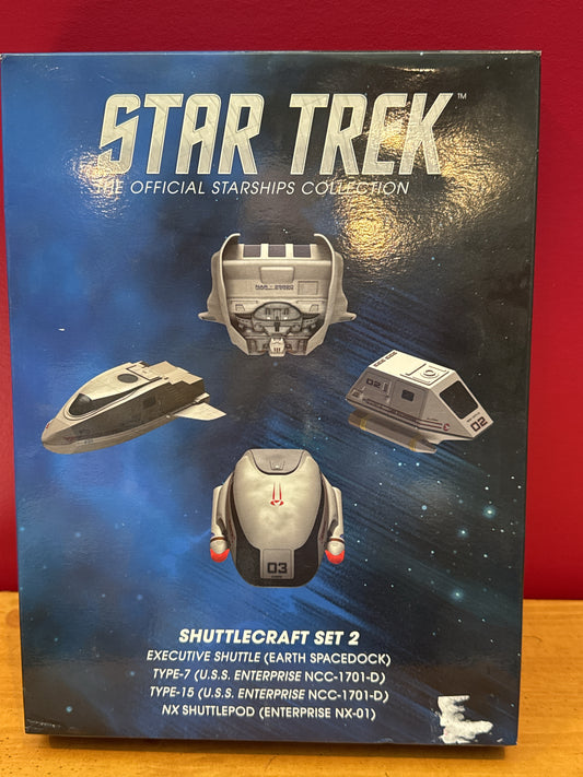 Eaglemoss Star Trek Shuttlecraft Set #2 Starships Collection 2017 New in Box
