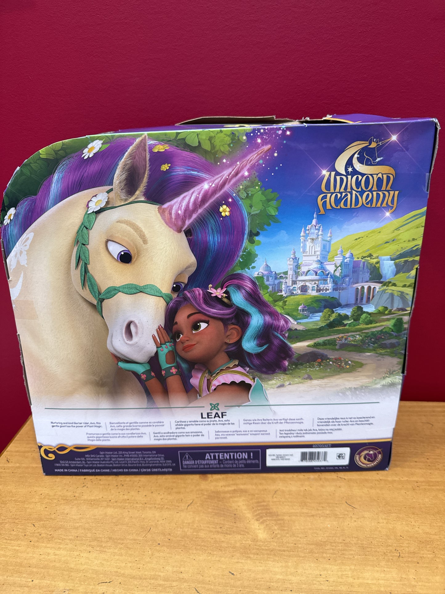 Unicorn Academy Leaf Unicorn Figure New in Box