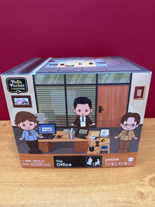 Polly Pocket Collector The Office Set Diorama w/ 6 Dolls Playset & Accessories New in Box