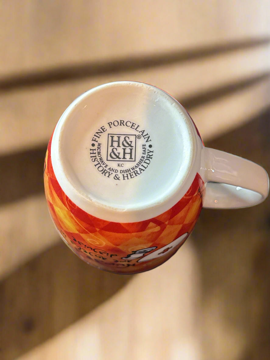 History & Heraldry Nurses Are Angels in Disguise Porcelain Coffee Mug Cup 4" Tall