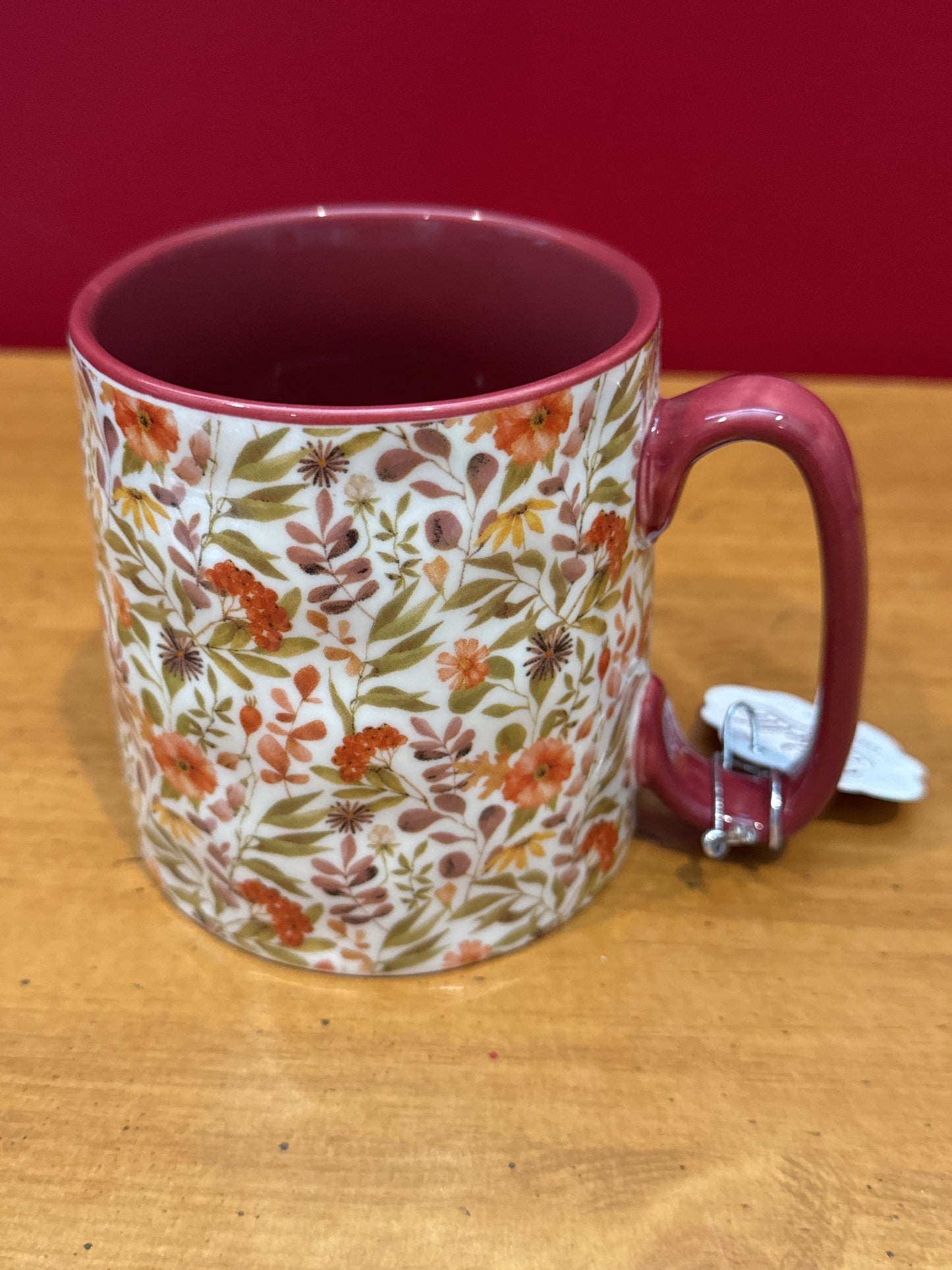 10 Strawberry Street Ceramic 18oz Spring Flowers Coffee Mug Cup 4" Tall New