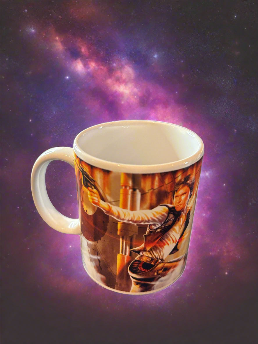Star Wars 2011 Galerie Han Solo Boba Fett Ceramic Coffee Cup Mug 3.75" Tall
