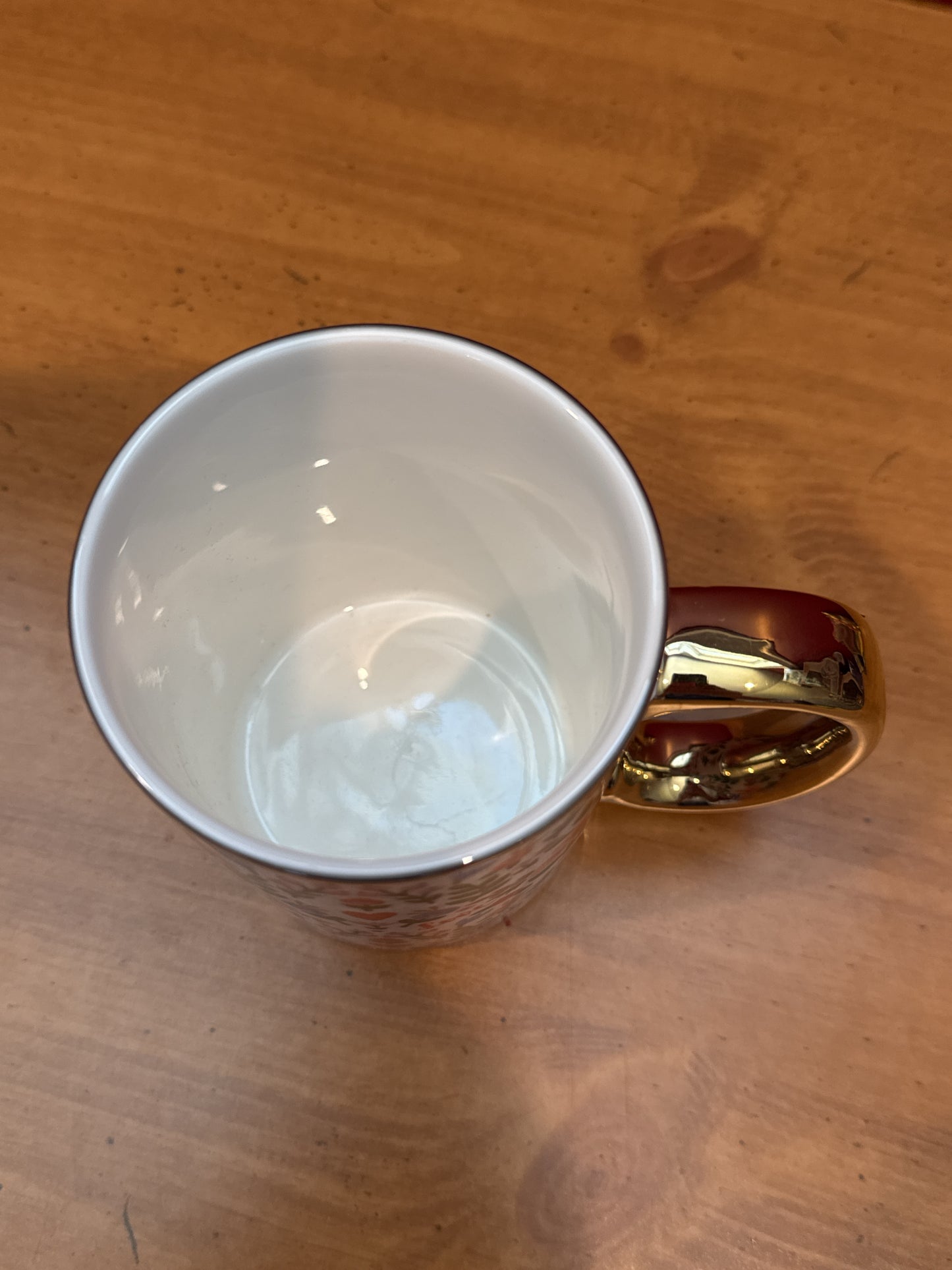 Grace Teaware Floral Coffee Tea Mug Cup Strawberry Fields Porcelain 4.5" Tall New