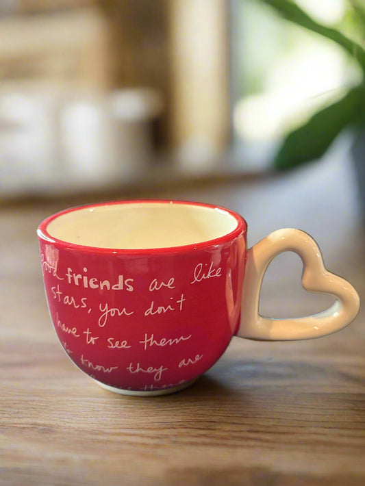 Sandra Magsamen Studio Good Friends Are Like Stars... Oversized Coffee Cup 22oz 3.75" Tall