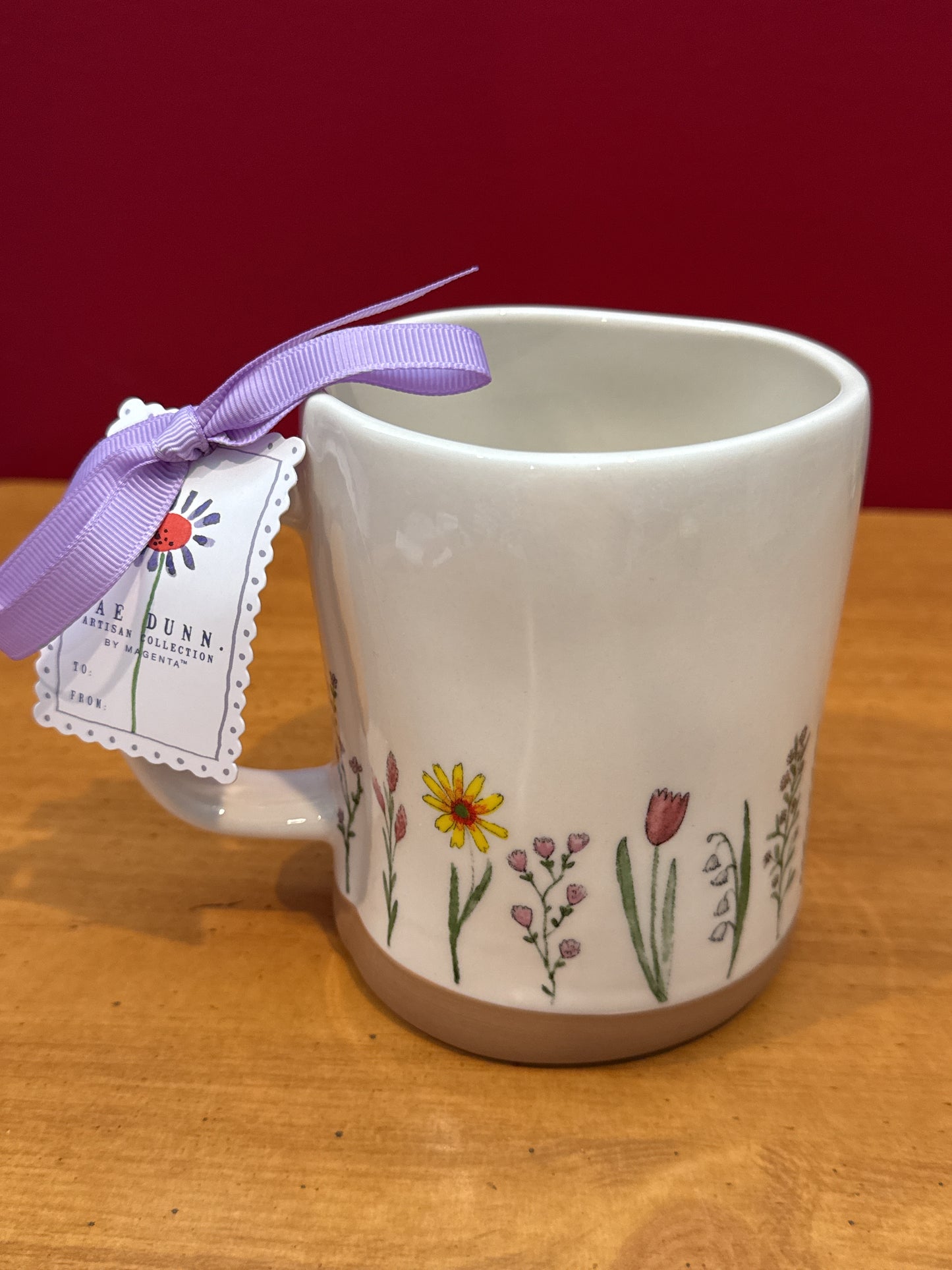 Rae Dunn Purple Blessed With The Best Mom Coffee Cup Mug 4 7/8" Tall New