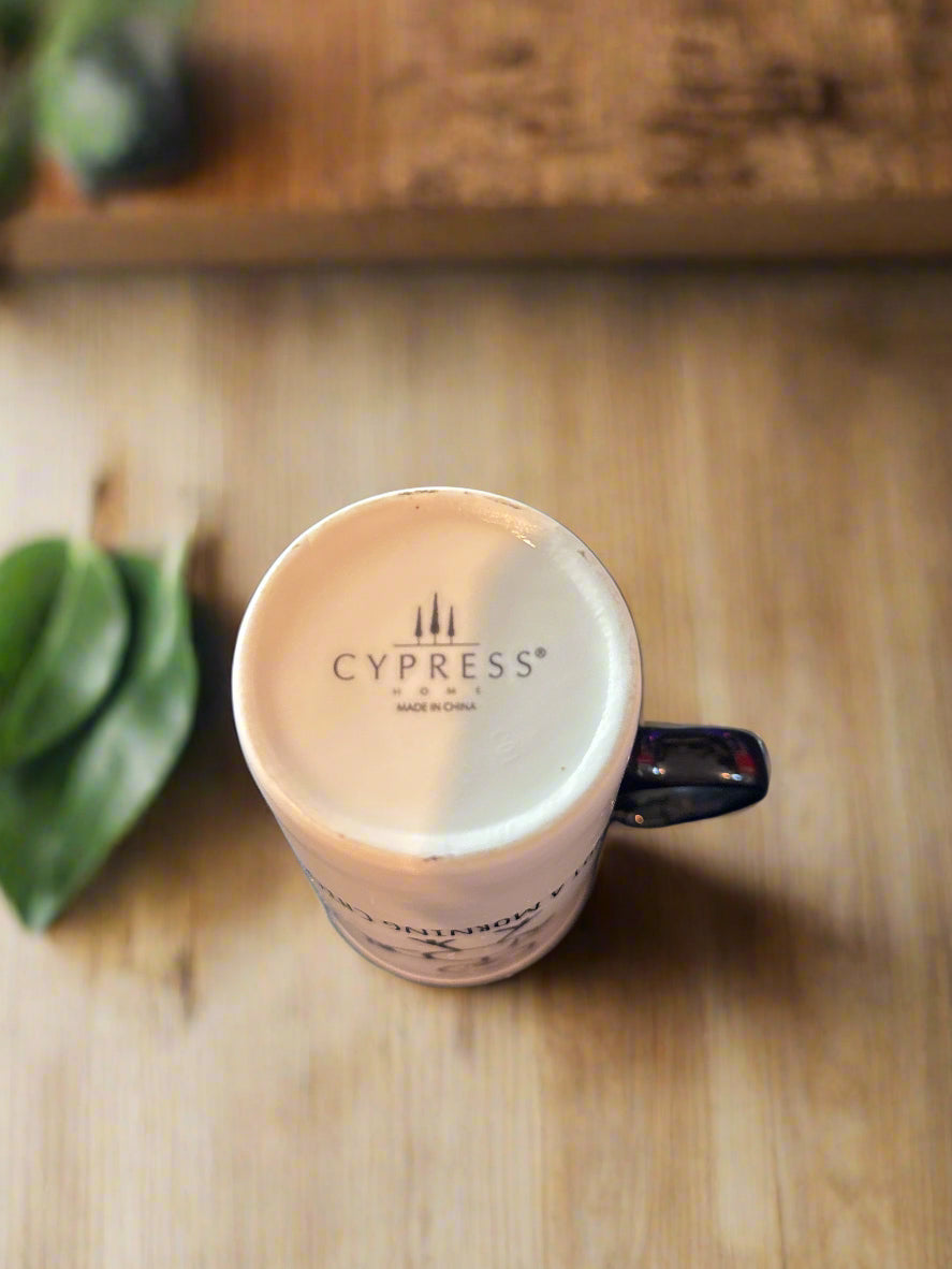 Not A Morning Chick Cypress Rome Ceramic Large Coffee Mug Cup 17oz 6.25" Tall - No Cover/Cap