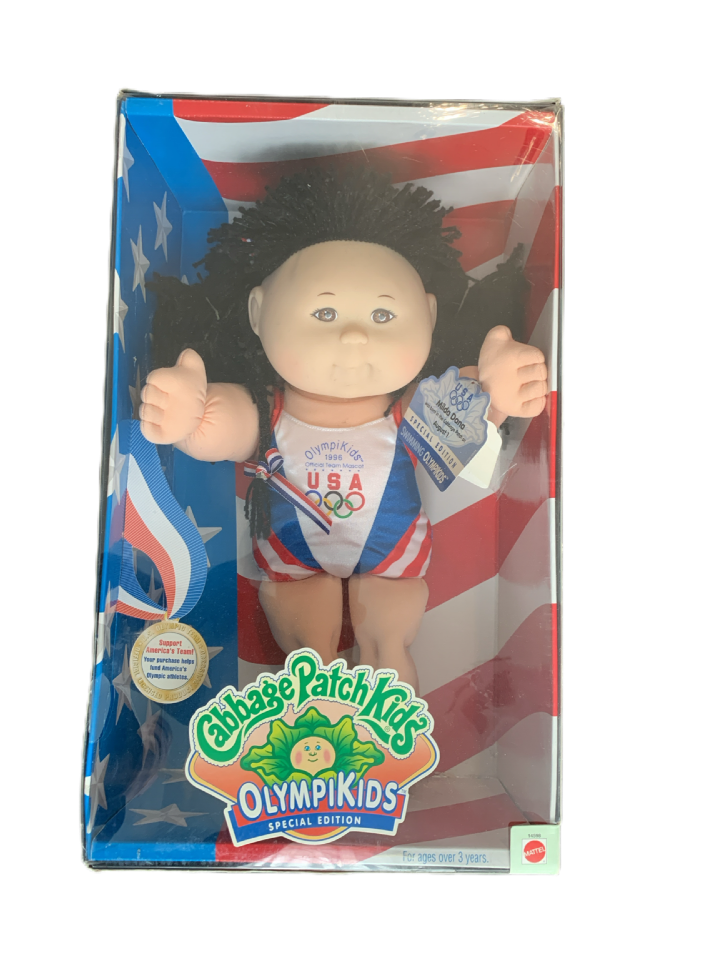 Cabbage Patch Kids 1996 Olympics Official Team Mascot Swimming Special Edition