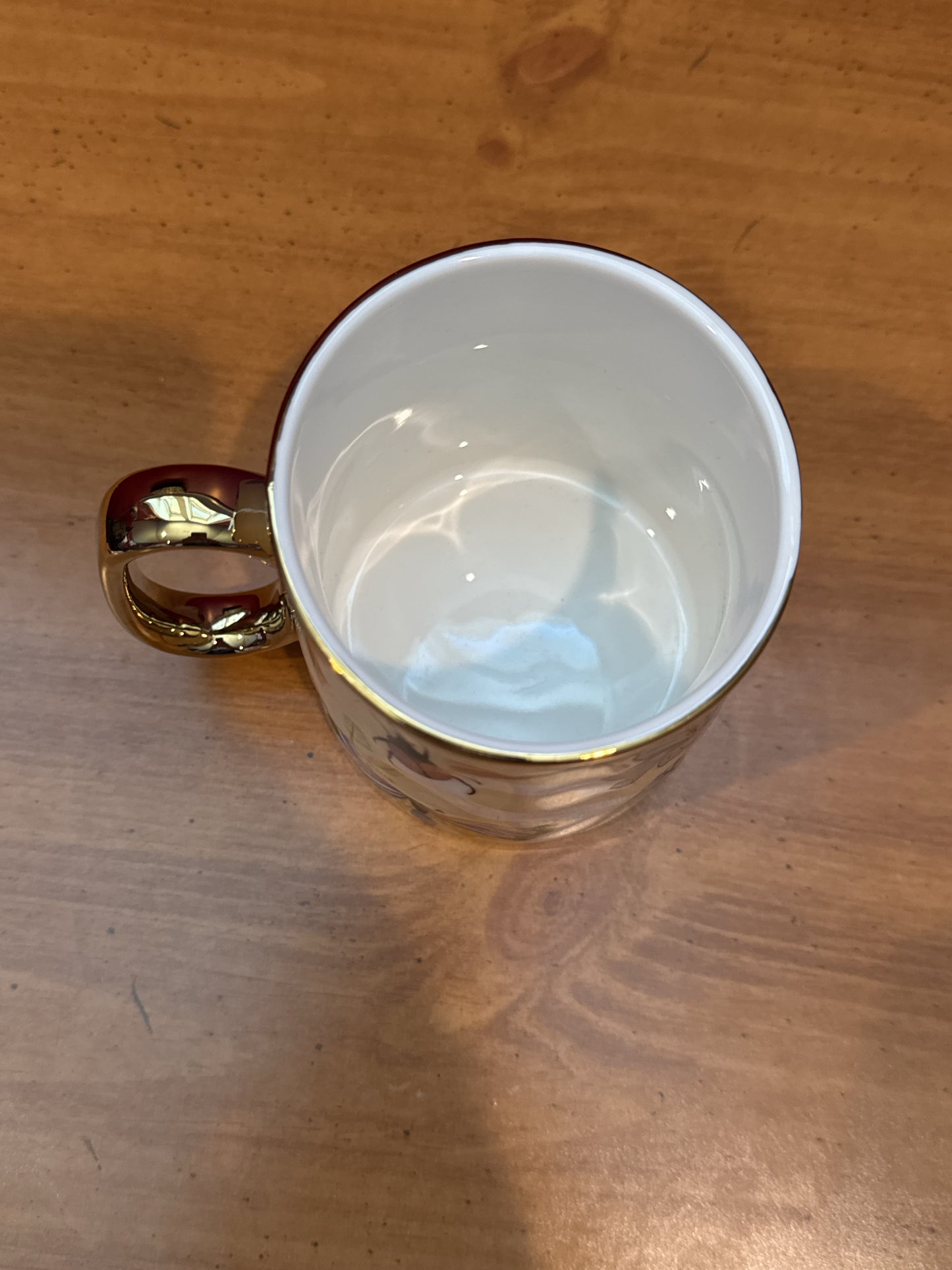Sheffield Home Tan Butterfly Initial "S" Coffee Cup Mug 4 1/8" Tall New