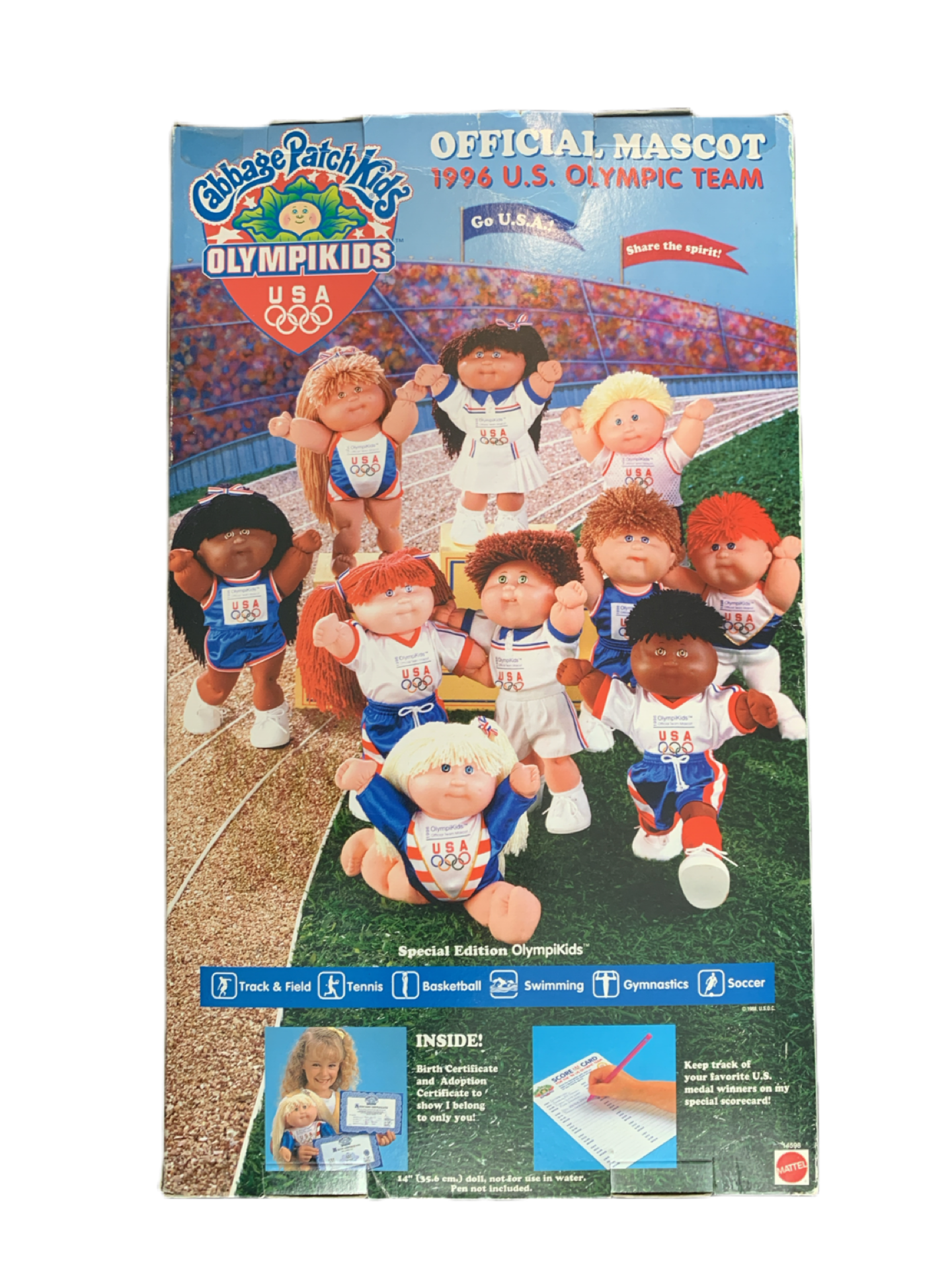 Cabbage Patch Kids 1996 Olympics Official Team Mascot Swimming Special Edition