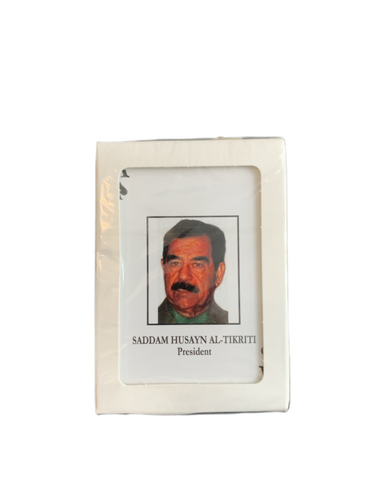 Vintage Saddam Hussein Playing Cards Most Wanted Still in Plastic