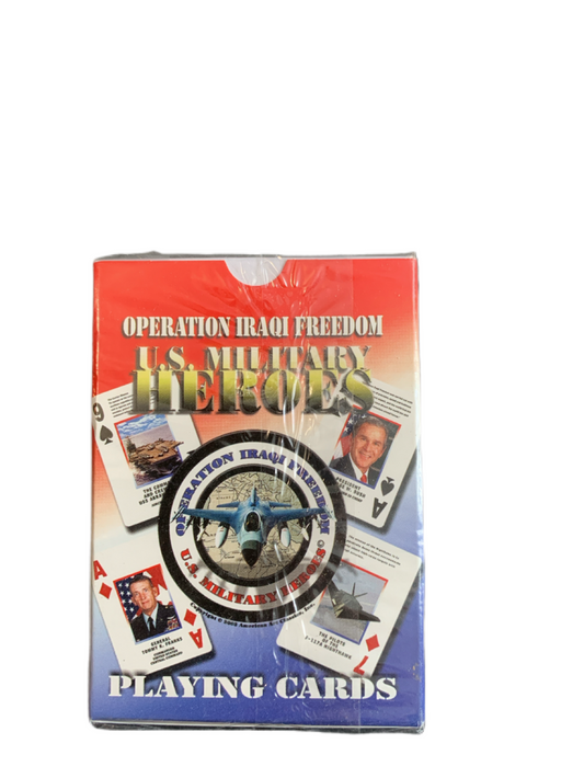 Operation Iraqi Freedom U.S. Military Heroes Playing Cards Still in Plastic