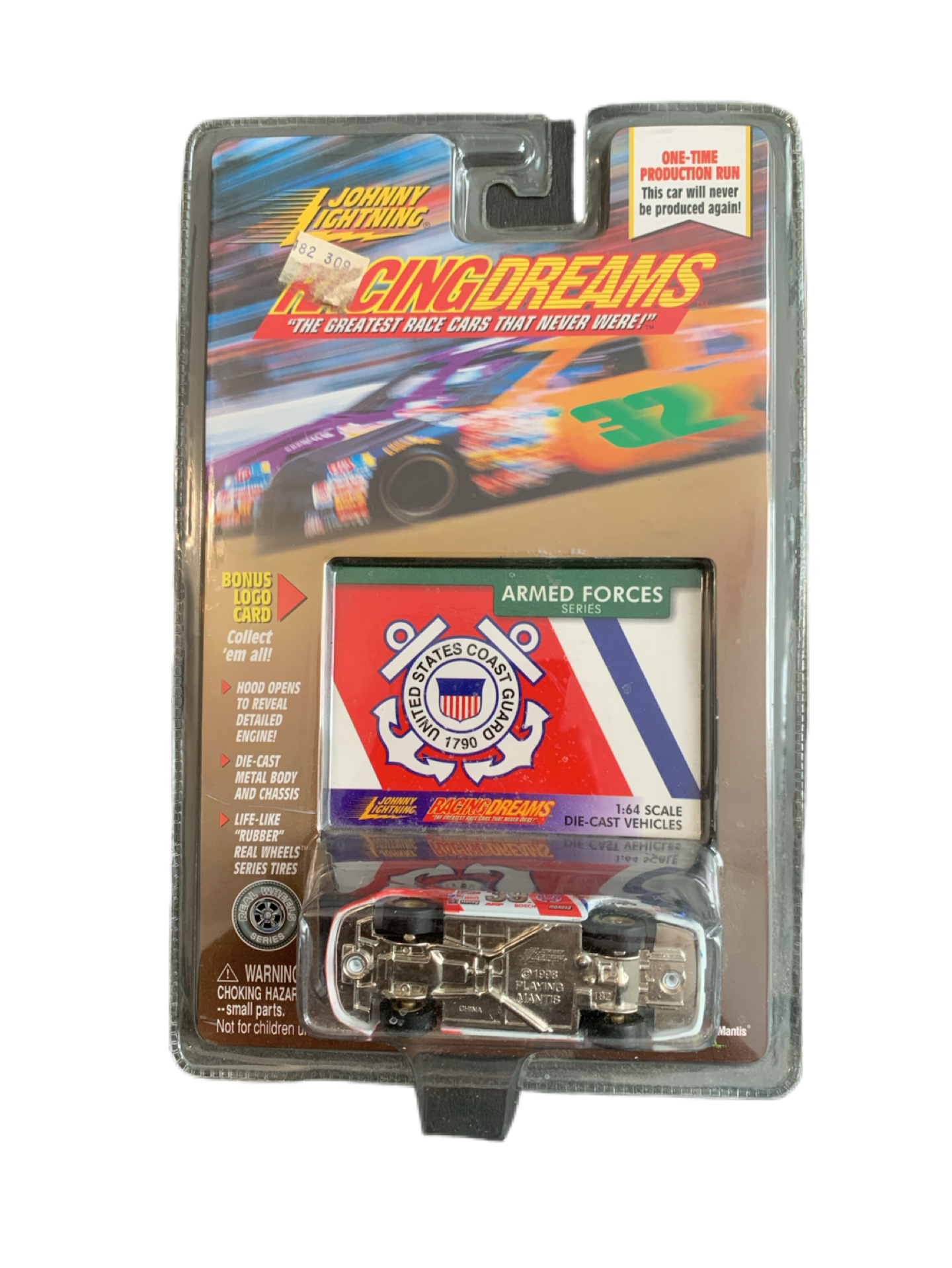 Coast Guard Johnny Lightning Die-Cast Racing Car Still in Plastic