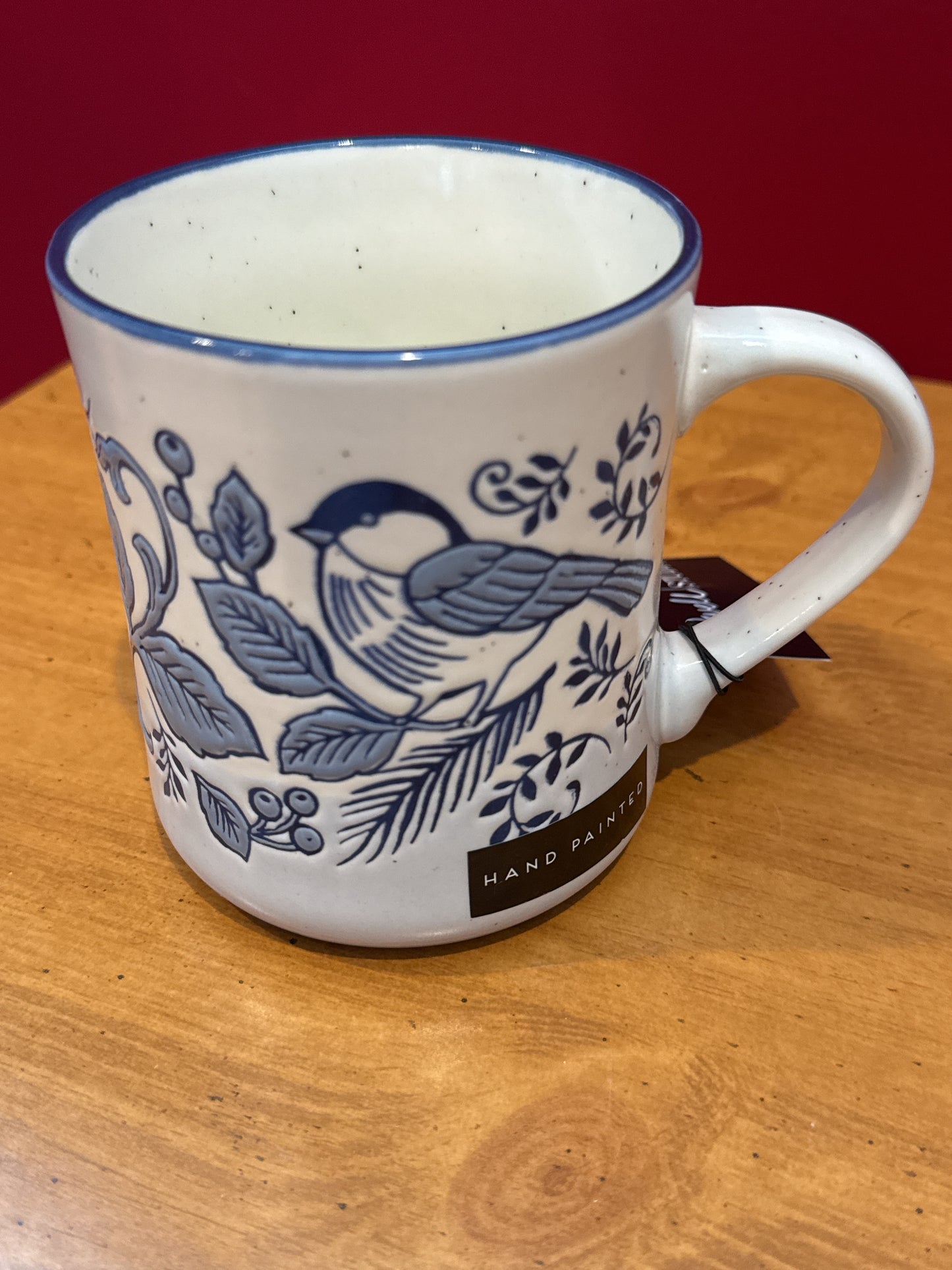 Dwell Studio Blue Birds Coffee Cup Mug 4.5" Tall New