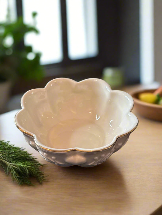 Lenox Devoted Hearts Bowl 4.5" Wide Heart Collection 24k Gold Trim Scalloped Vintage