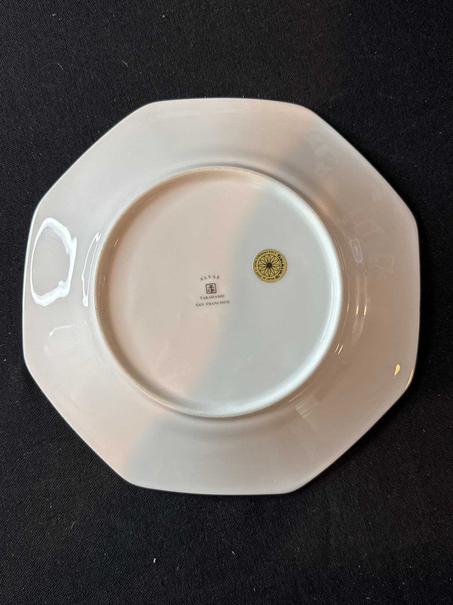 Takahashi San Francisco Alyse Base Plate for Teapot 7.5" Wide Floral Design 8 Sided