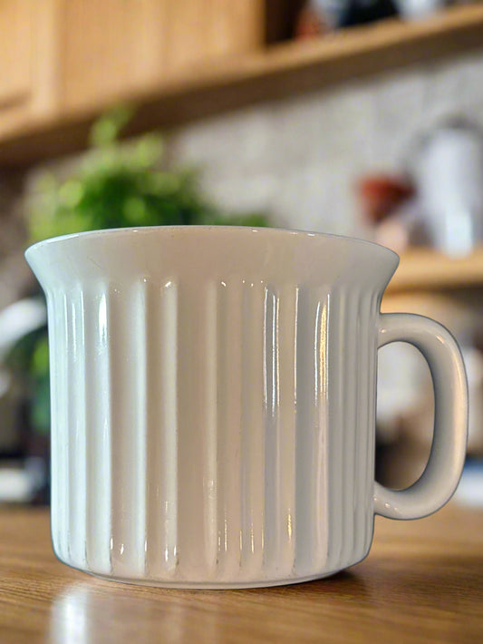 CorningWare French White 20oz Stoneware Soup Cup/Mug Coffee Cup Mug 4" Tall