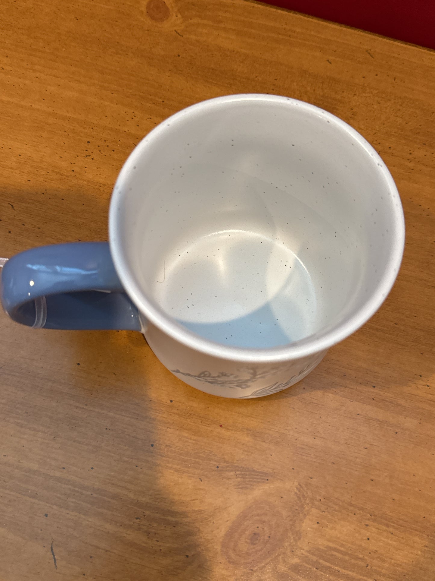 Petal & Pearl Blue Floral Coffee Cup Mug 4 1/8" Tall New