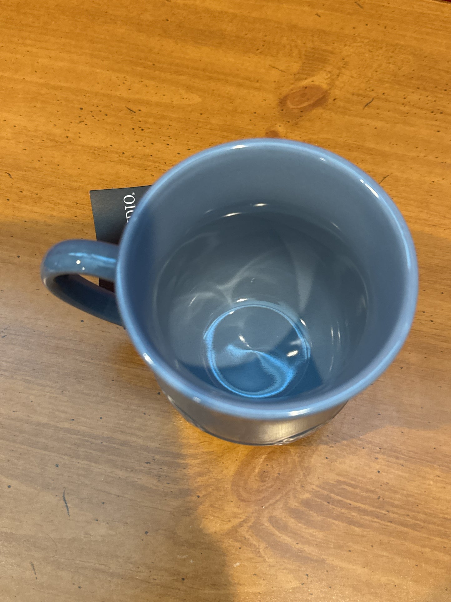 Dwell Studio Blue Floral Coffee Cup Mug 4.5" Tall New