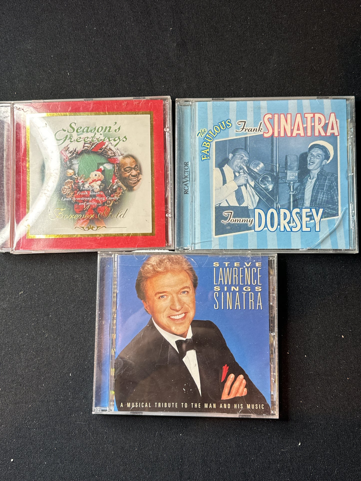 Frank Sinatra 3 CDs Steve Lawrence sings Frank, Frank & Dorsey, Seasons Greetings