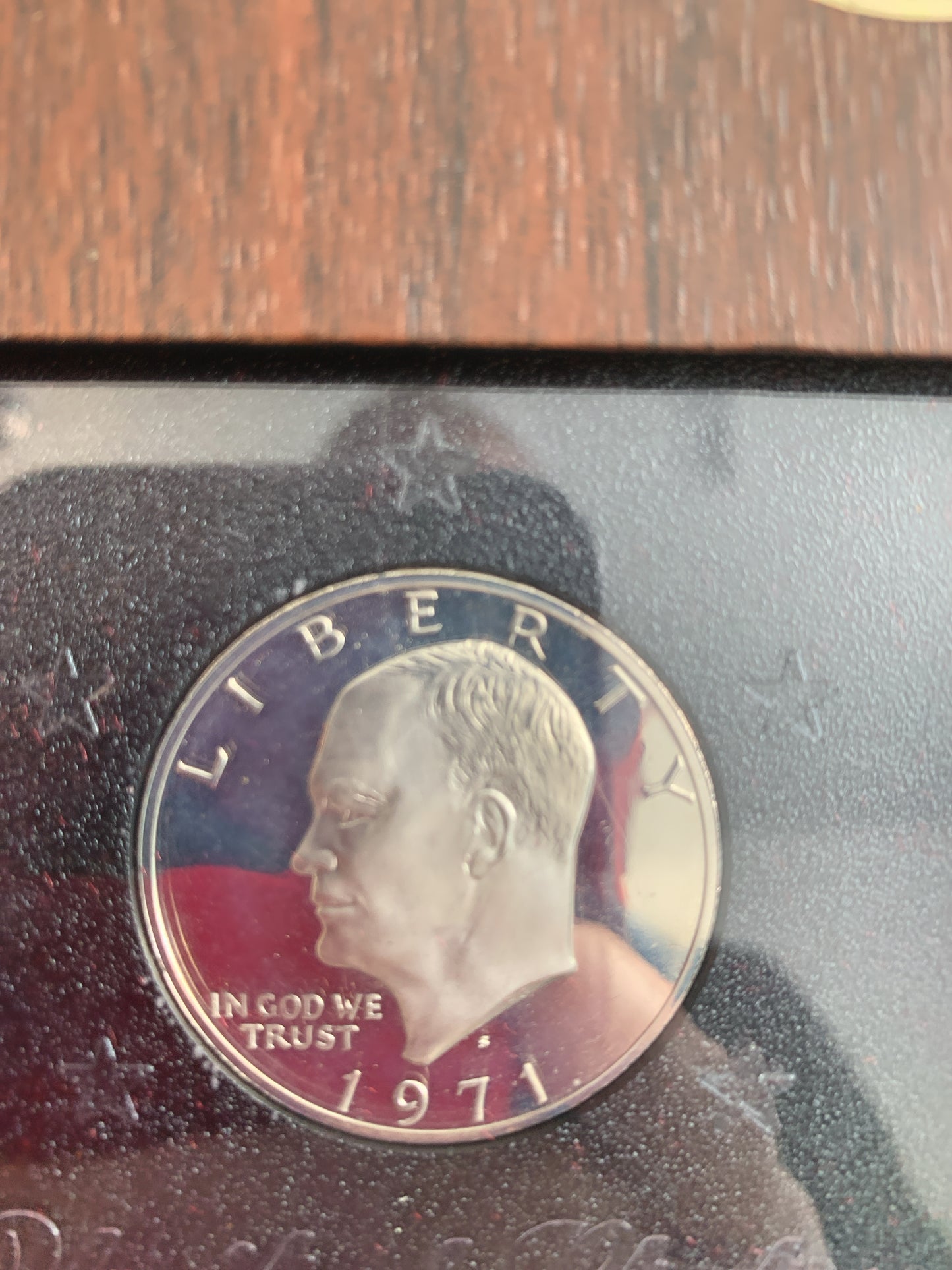 1971 - S Eisenhower Silver Dollar Proof Coin from U.S. Mint Coin Set Still in Box