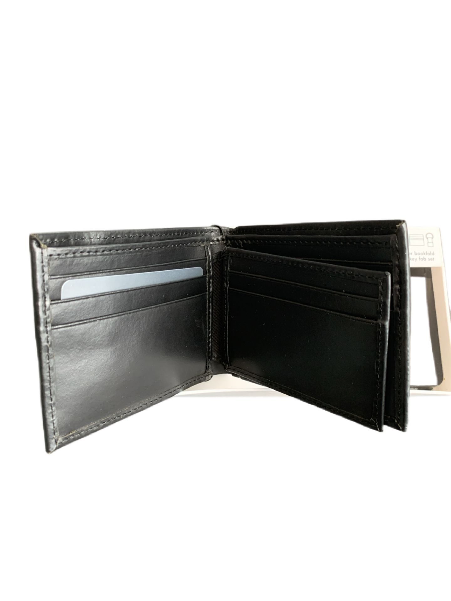 Calvin Klein Bi-Fold Leather Wallet with Key Fob Set Still in Box