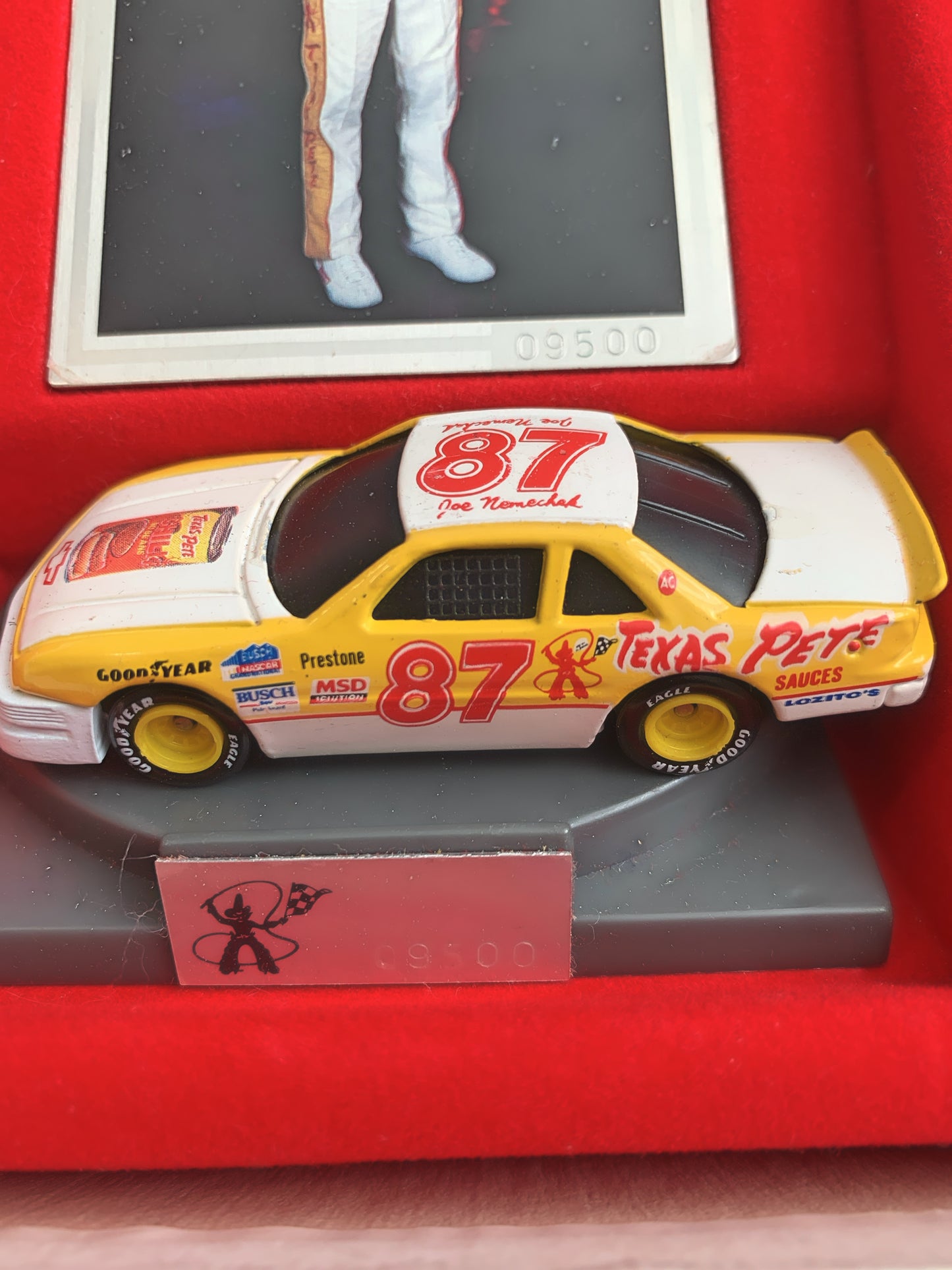 NASCAR Texas Pete Racing #87 Joe Nemechek Race Car 9500 of 15000 Racing Champions