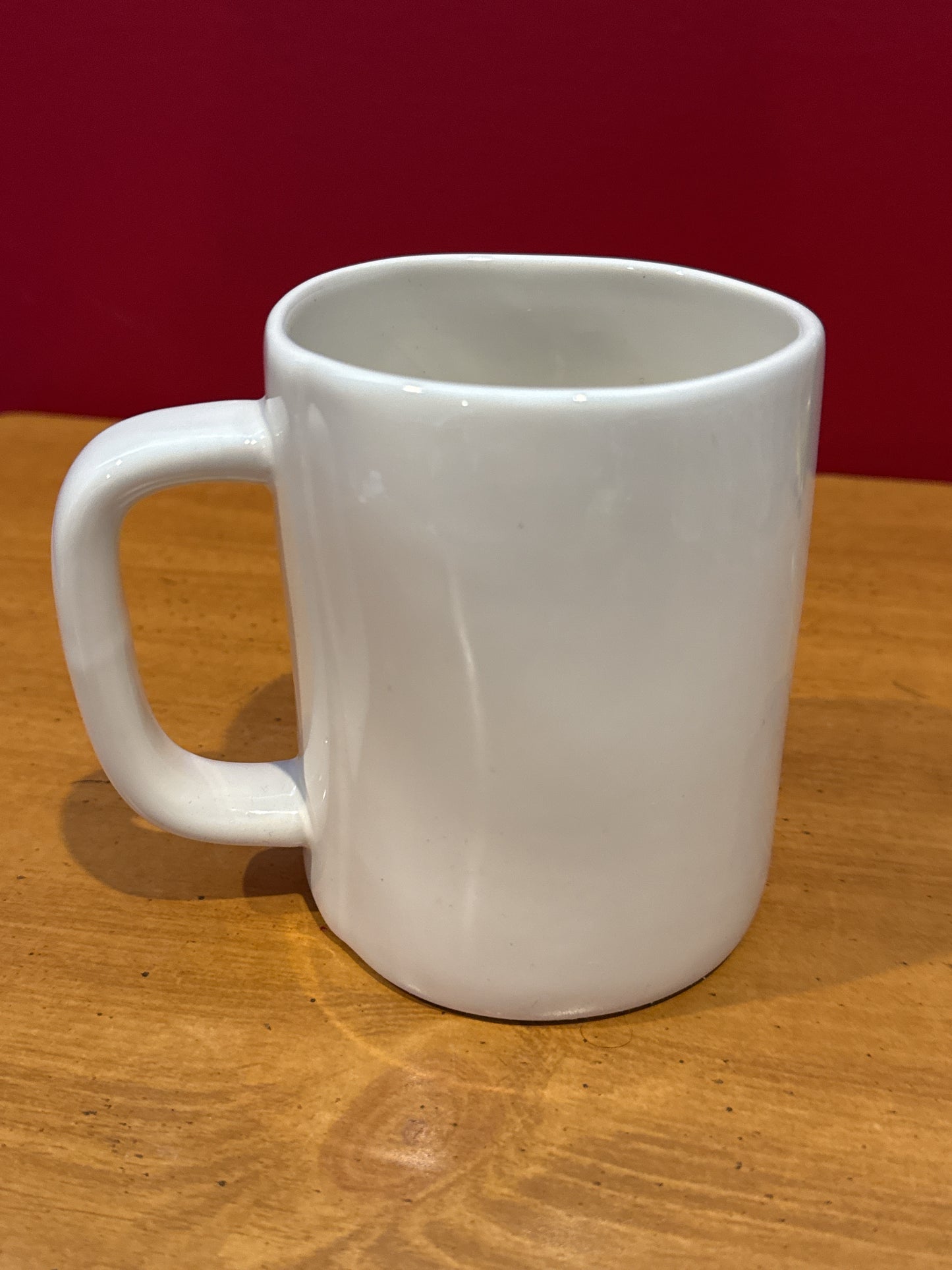 Rae Dunn "Stuffed" White Coffee Cup Mug 4.75" Tall New