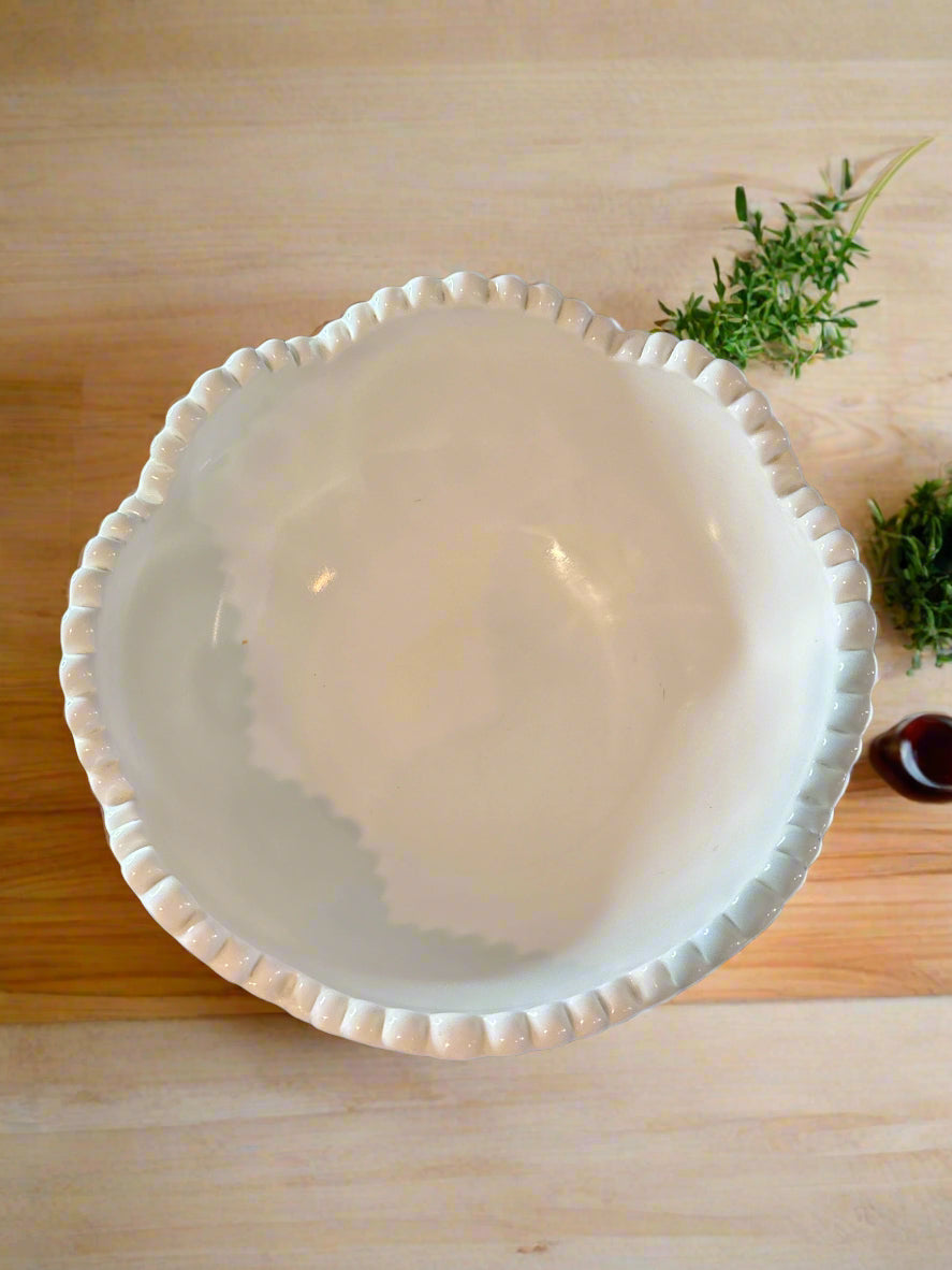 Large Homestead Milk Glass Tiffin-Franciscan Footed Hobstar Compote 9.25" Tall x 8.25" Wide