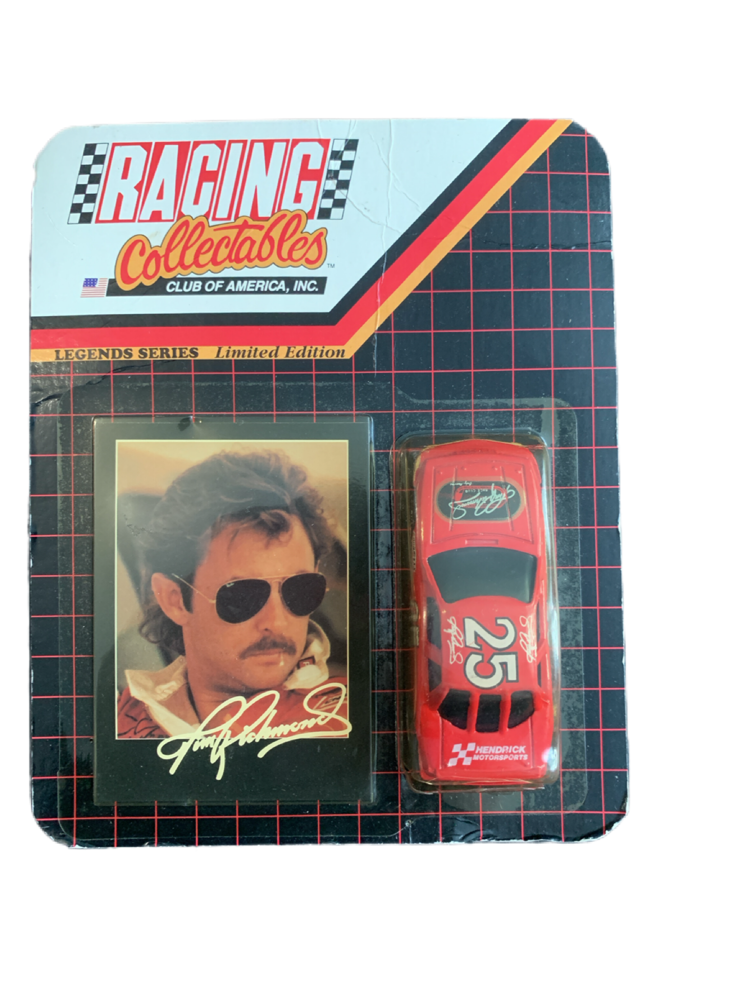 NASCAR Tim Richmond Racing Collectables RARE 1:64 Die-Cast Car and Trading Card In Box