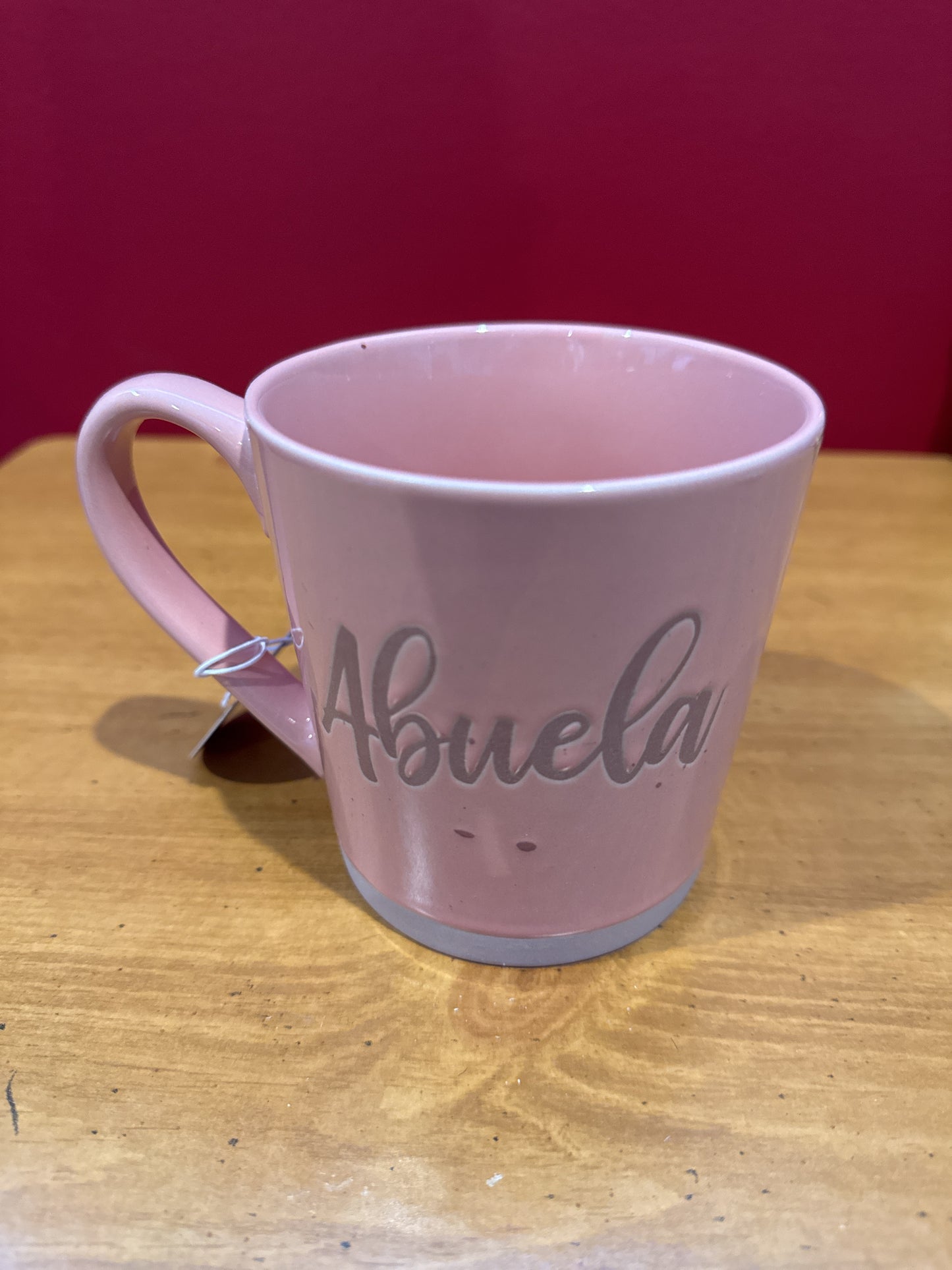 Delilah Jane Pink "Abuela Te Amo" Coffee Cup Mug 4" Tall New