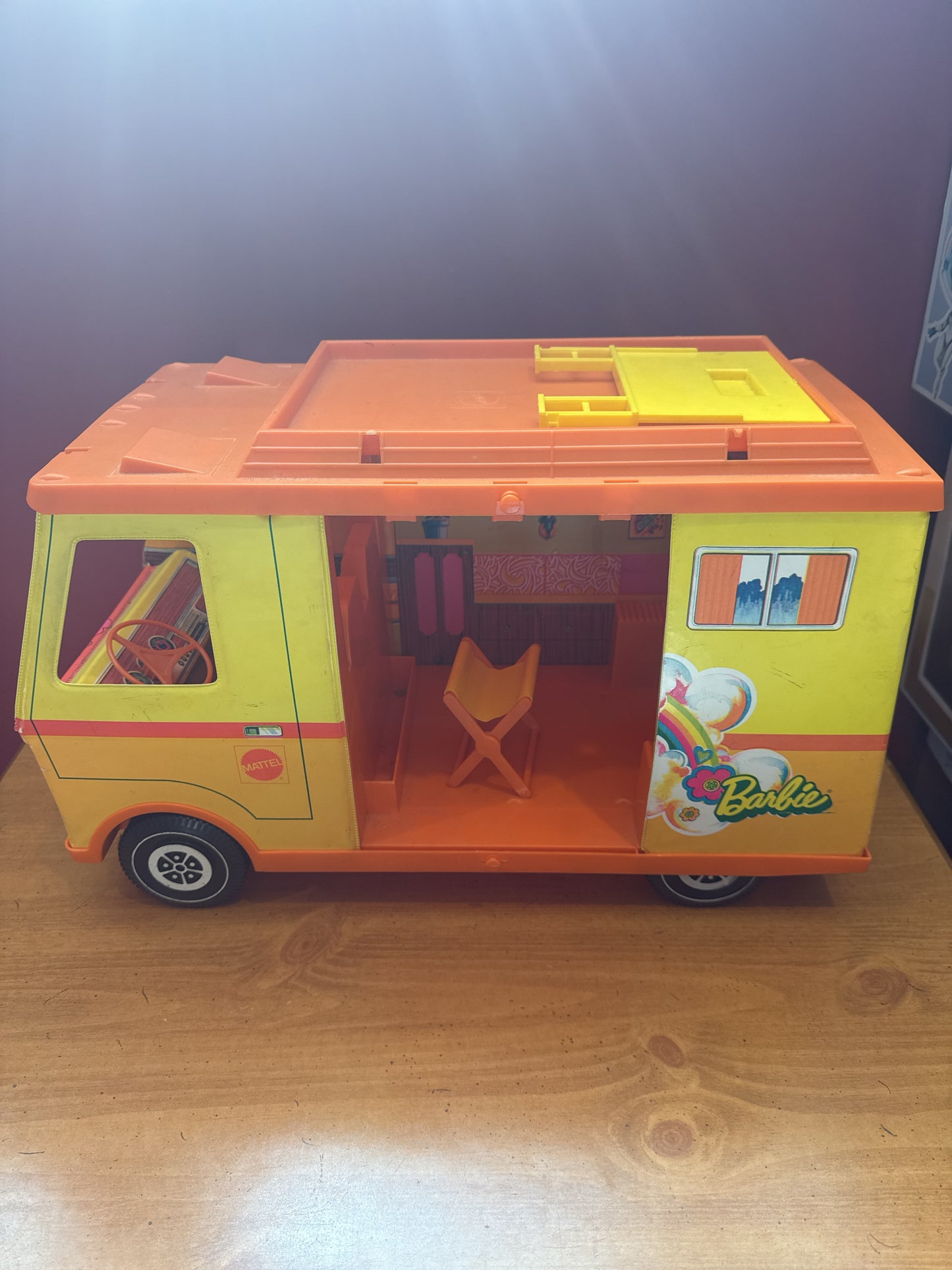 Vintage 1970 Mattel Barbie Country Camper w/ Accessories