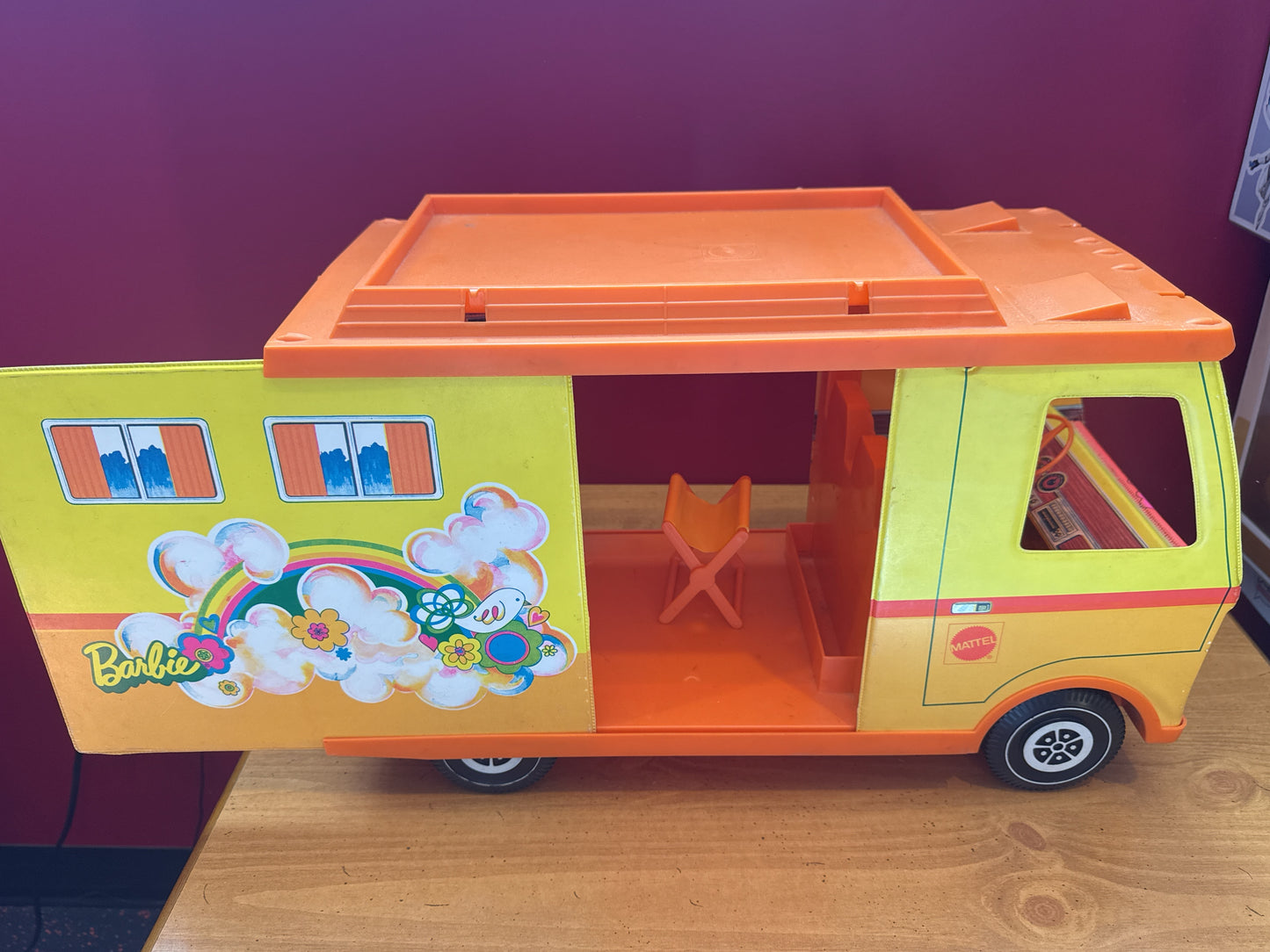 Vintage 1970 Mattel Barbie Country Camper w/ Accessories