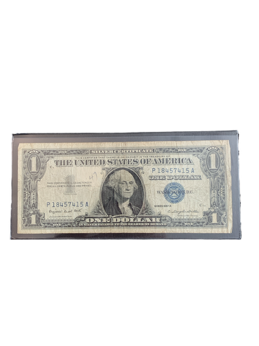 1957 - A $1 Dollar Bill Silver Certificate Note