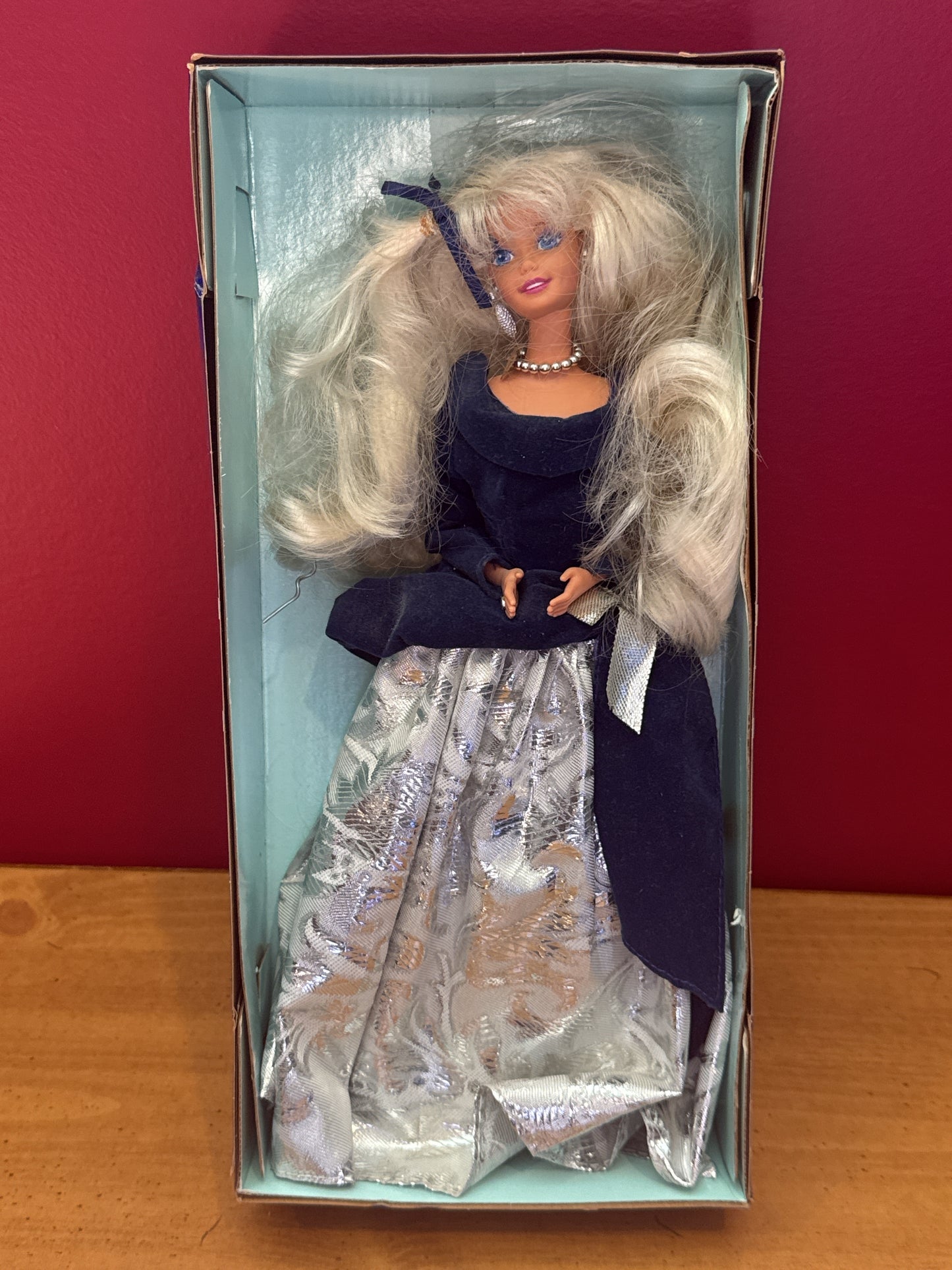 Vintage 1995 Barbie By Mattel Avon Winter Velvet First in Series Special Edition New in Box