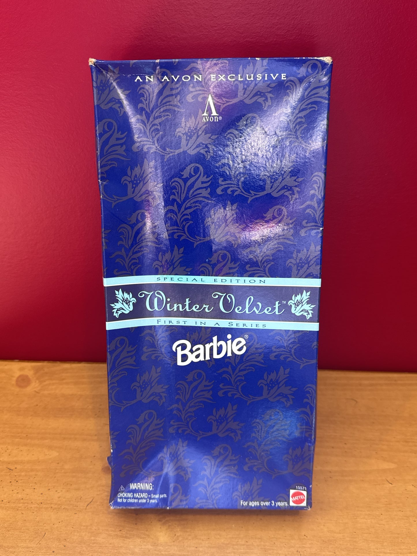 Vintage 1995 Barbie By Mattel Avon Winter Velvet First in Series Special Edition New in Box