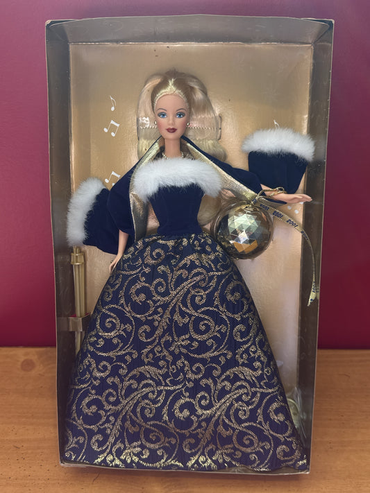 Ring In The New Year Barbie Doll Purple & Gold Dress & Accessories New in Box