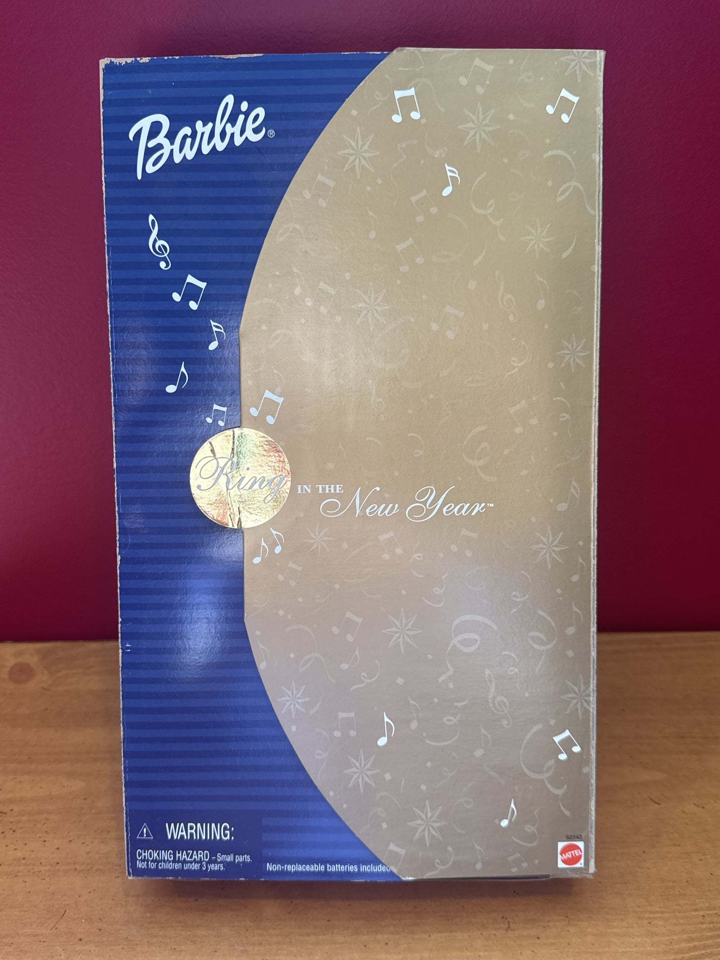 Ring In The New Year Barbie Doll Purple & Gold Dress & Accessories New in Box