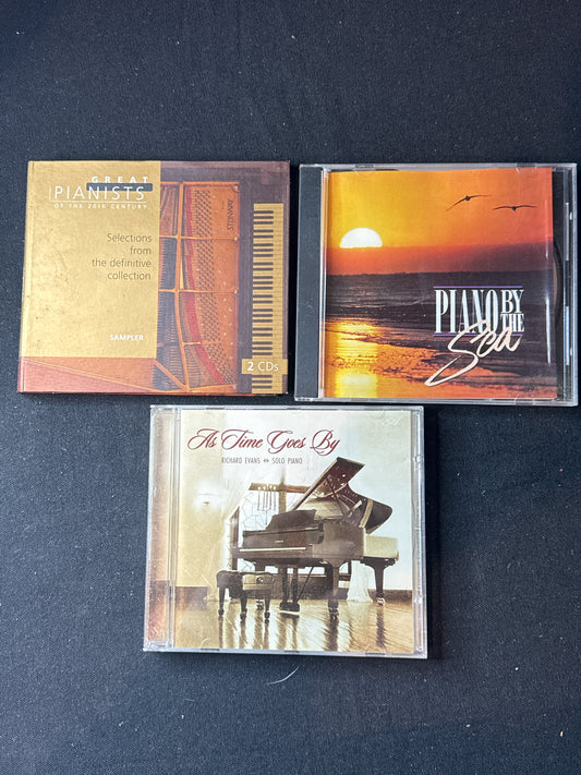 Piano Music 4 CDs As Time Goes By, Piano By the Sea, Great Pianists Sampler