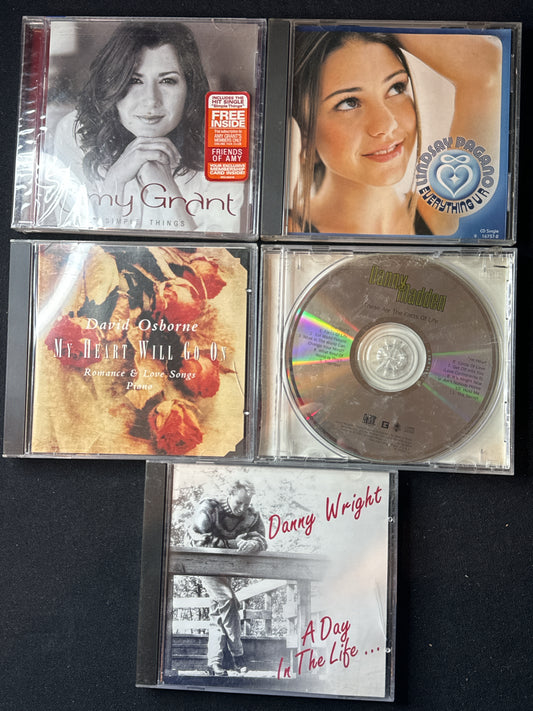 Easy Listening 5 CDs Danny Wright, Danny Madden, David Osborne, Amy Grant, Lindsay Pagano