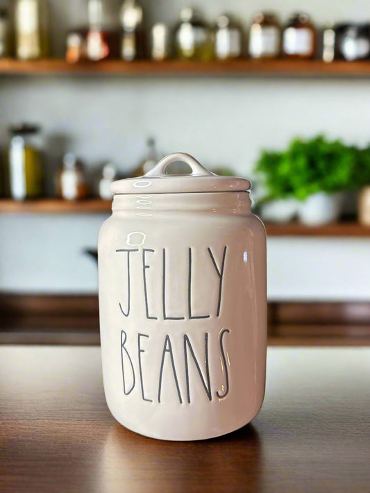 Rae Dunn JELLY BEANS Easter Spring Canister 6" Tall