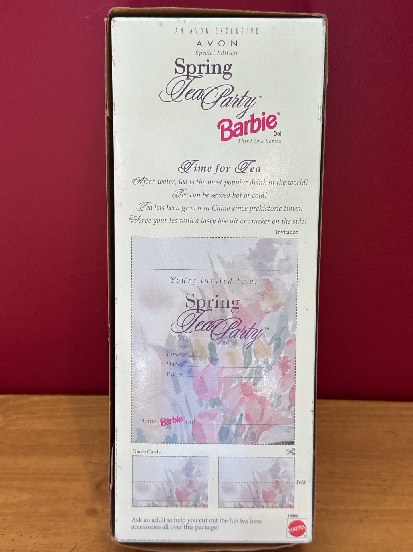 Vintage 1997 Avon Special Edition Spring Tea Party Barbie Doll New in Box