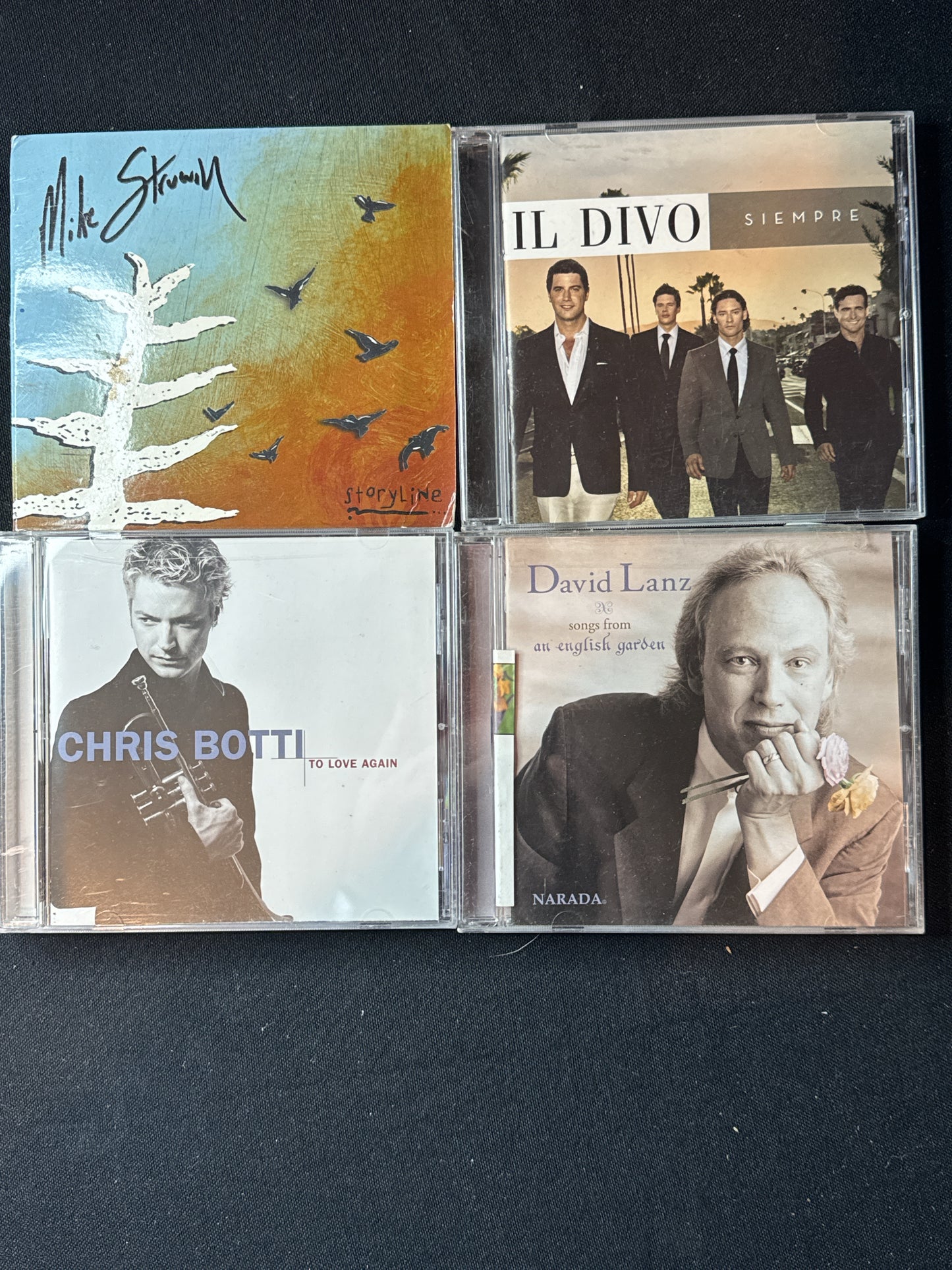Miscellaneous Easy Listening 4 CDs Chris Botti, Il Divo, David Lanz, Mike Struwin