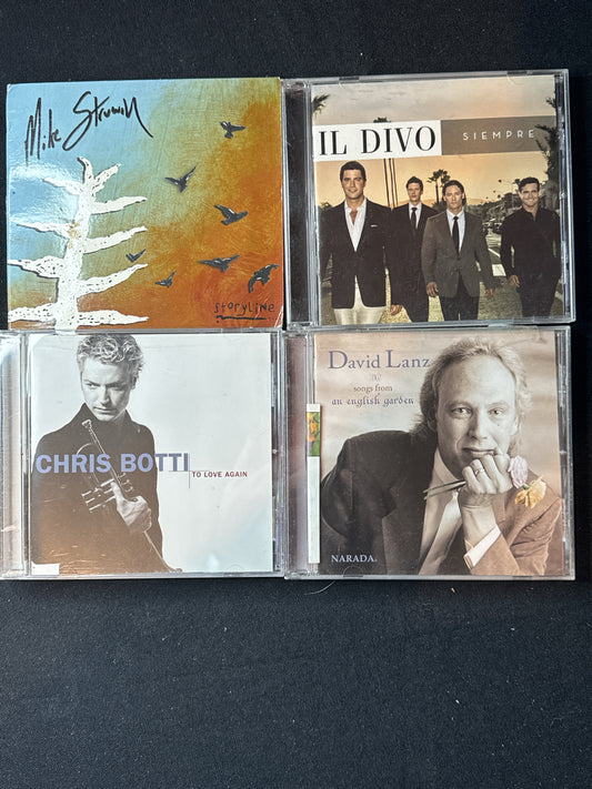 Miscellaneous Easy Listening 4 CDs Chris Botti, Il Divo, David Lanz, Mike Struwin