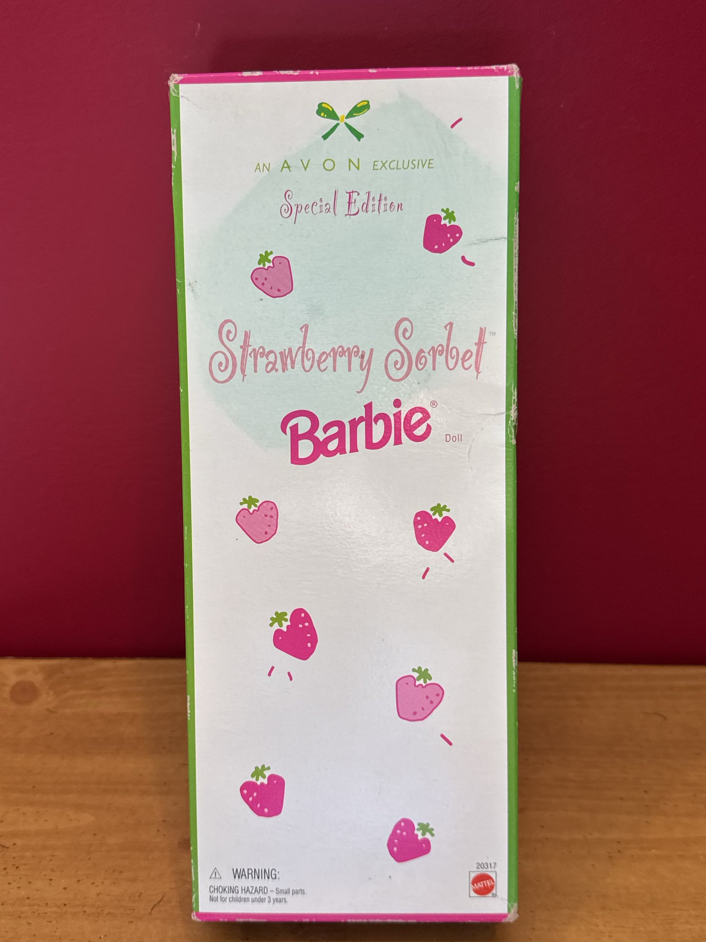 Barbie Doll Vintage 1998 Avon Exclusive Special Edition Strawberry Sorbet New in Box