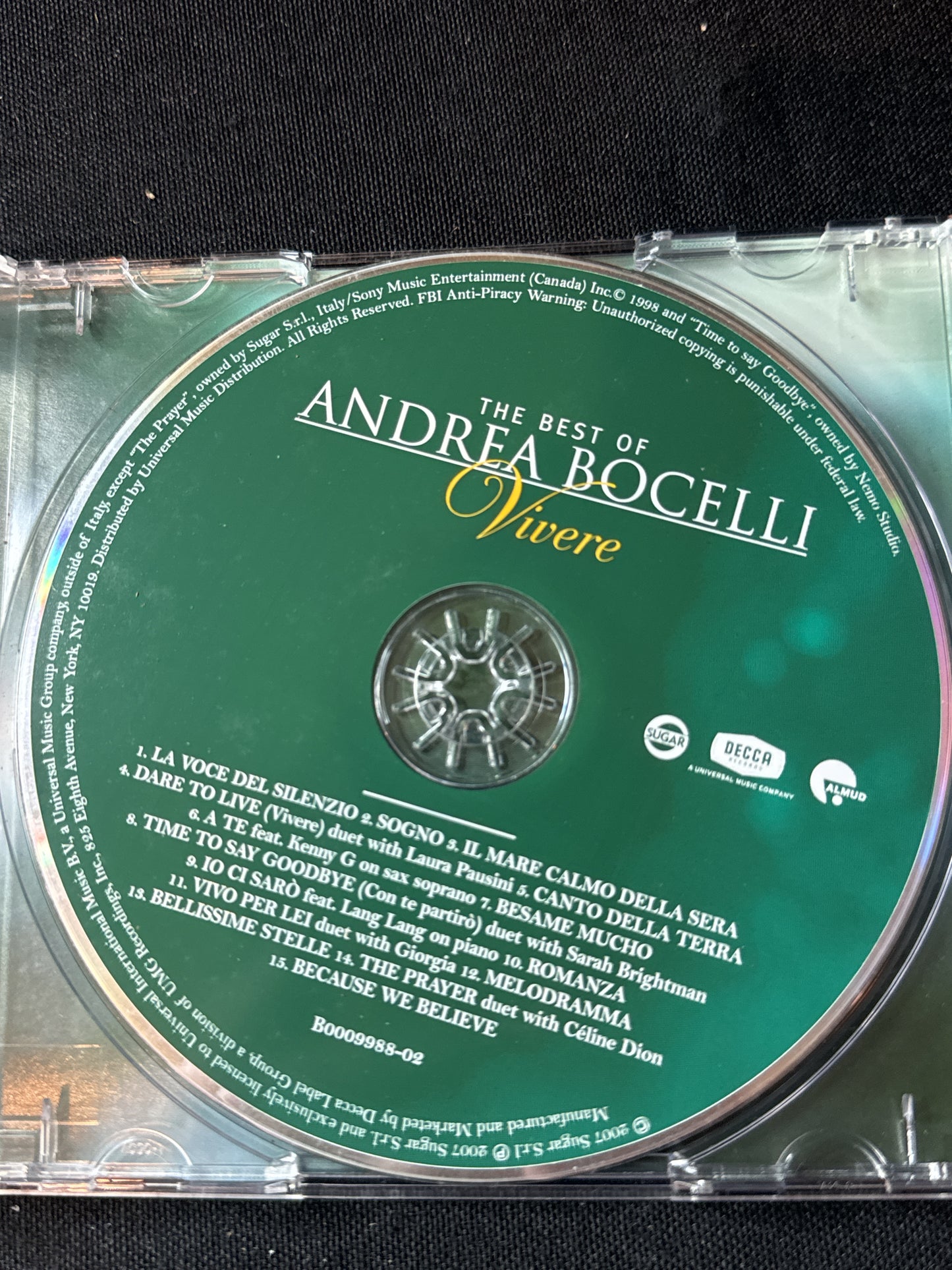 Yanni & Andrea Bocelli 3 CDs Best of Yanni, Sentiments, Best of Andrea Bocelli